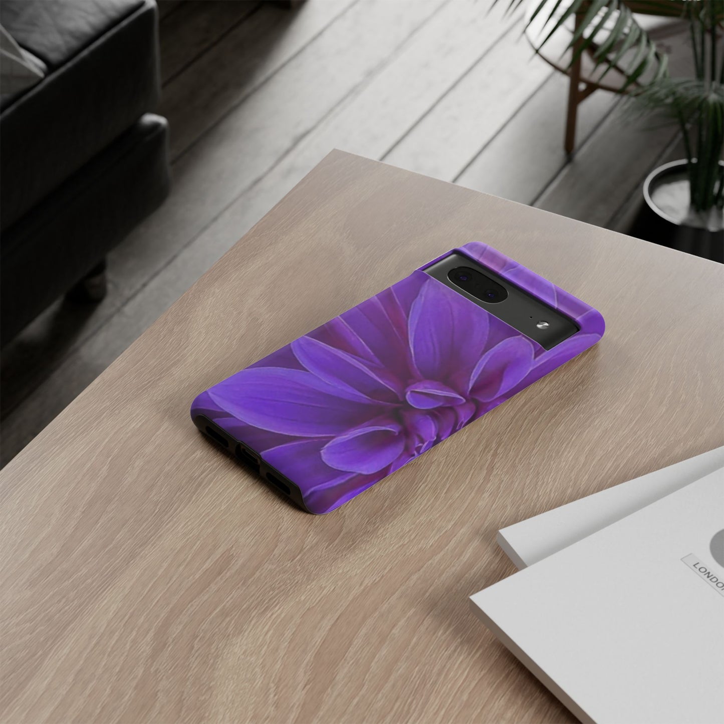 Purple Dahlia Tough Phone Case