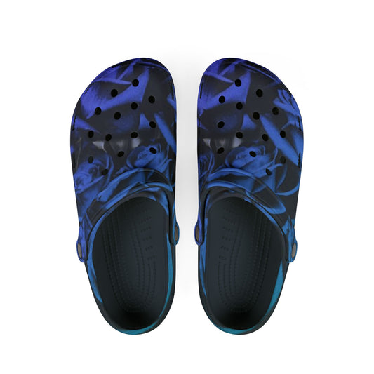 Blue Roses Foam Shoes