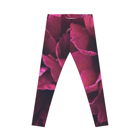Magenta Floral Comfortable Floral Casual Leggings