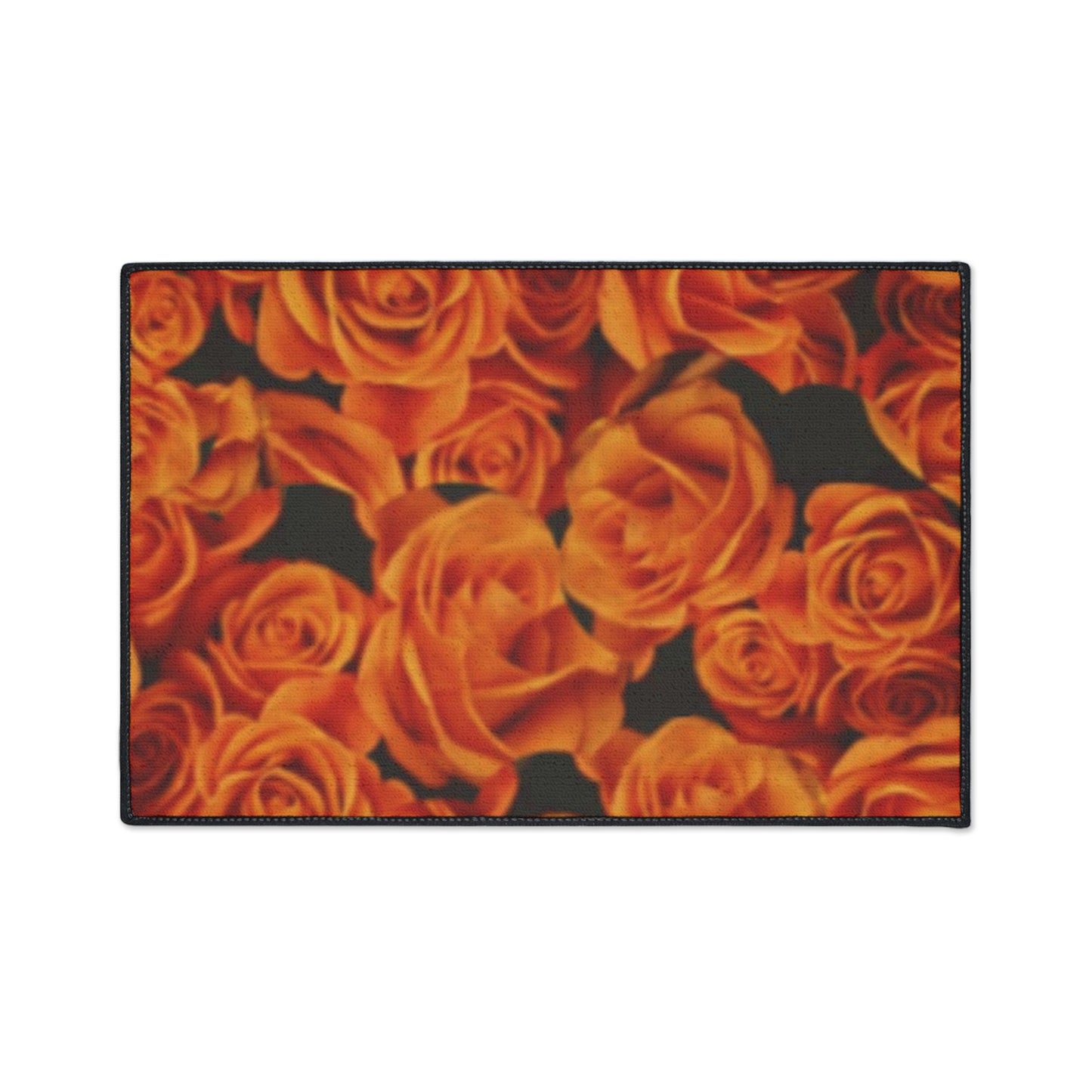 Orange Roses Heavy Duty Floor Mat