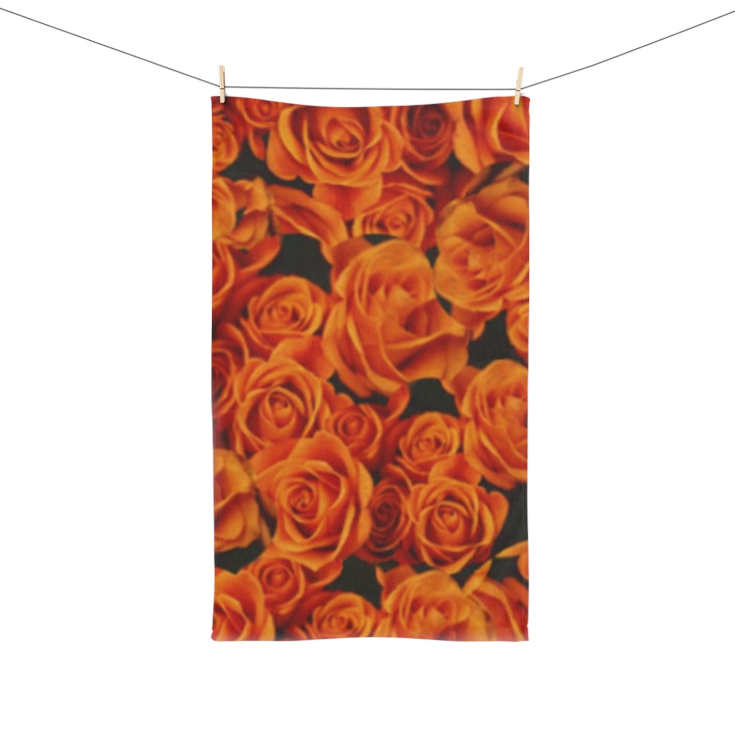 Orange Roses Hand Towel