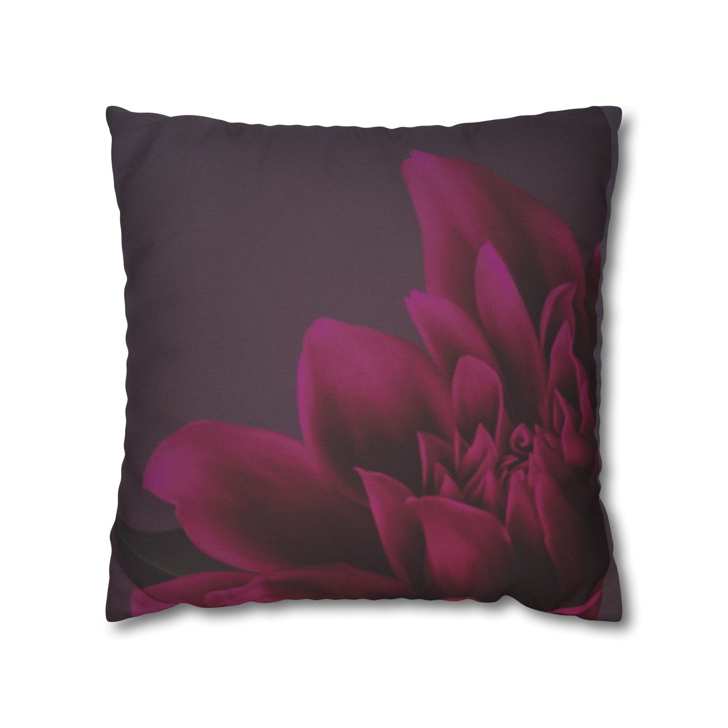 Magenta Dahlia Square Pillowcase