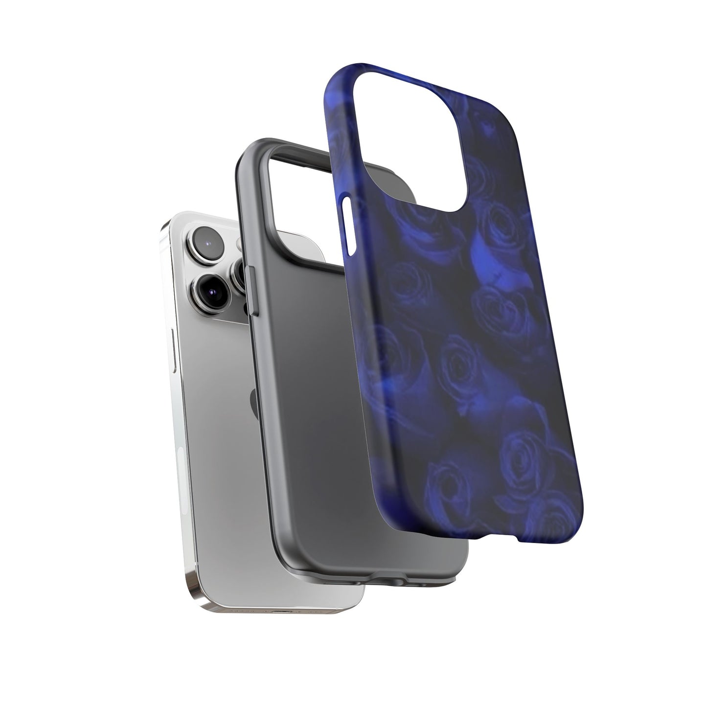 Dark Blue Roses Tough Phone Case