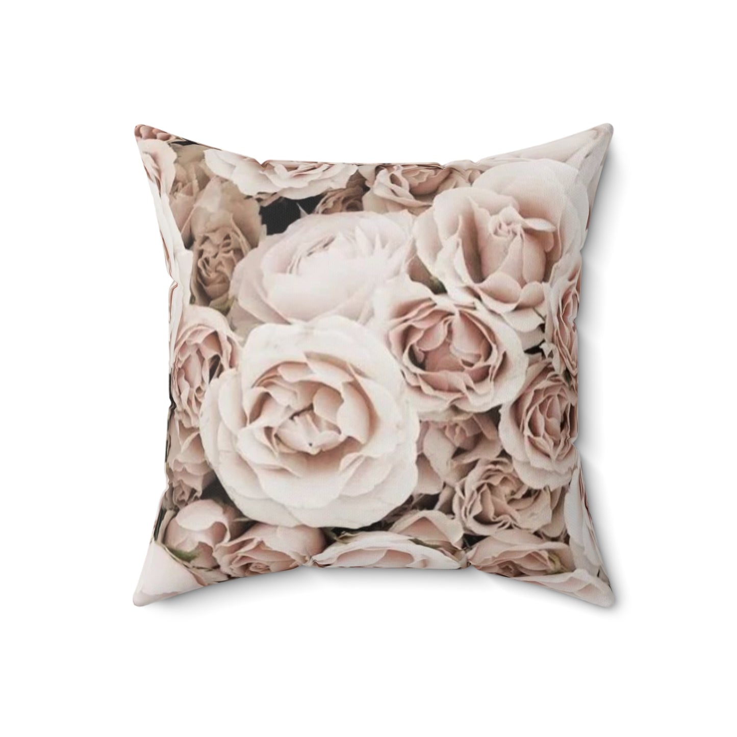 Light Pink Roses Square Pillow