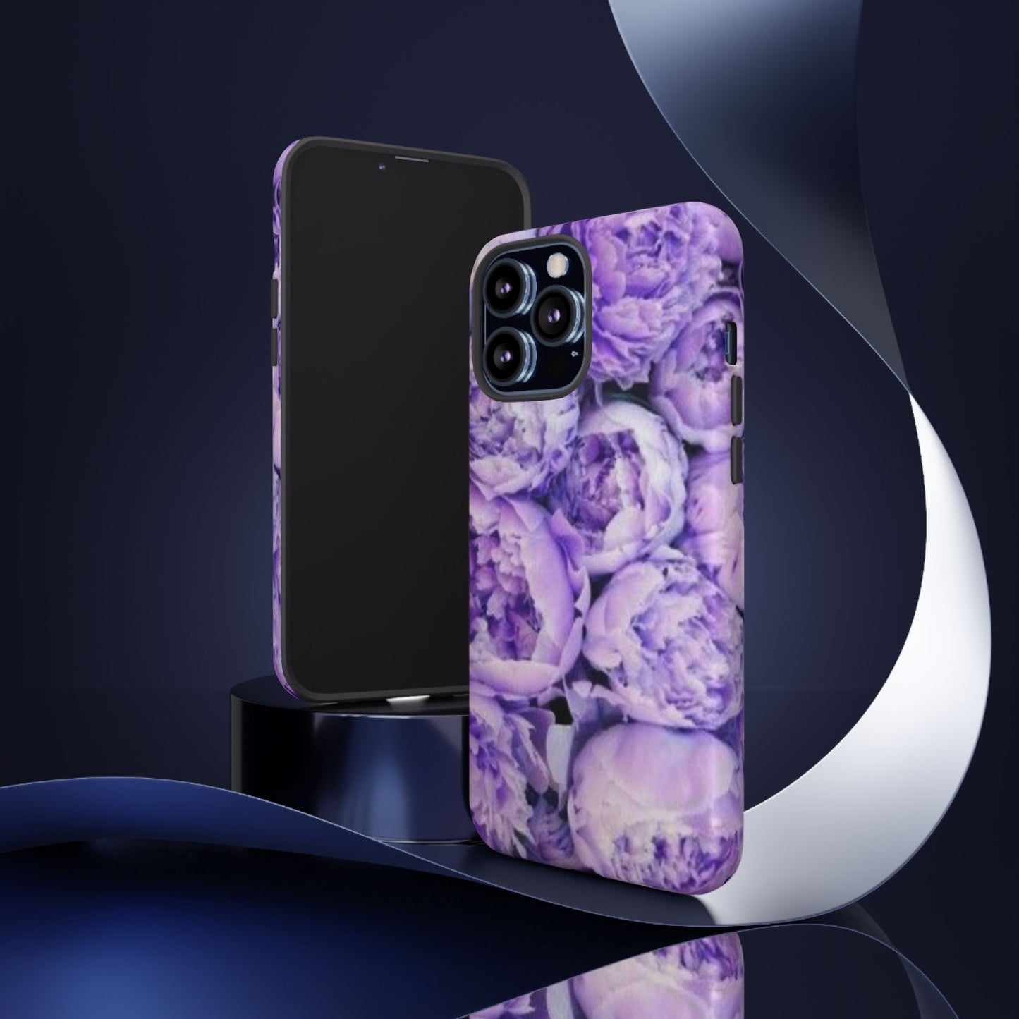 Purple Peony Tough Phone Case