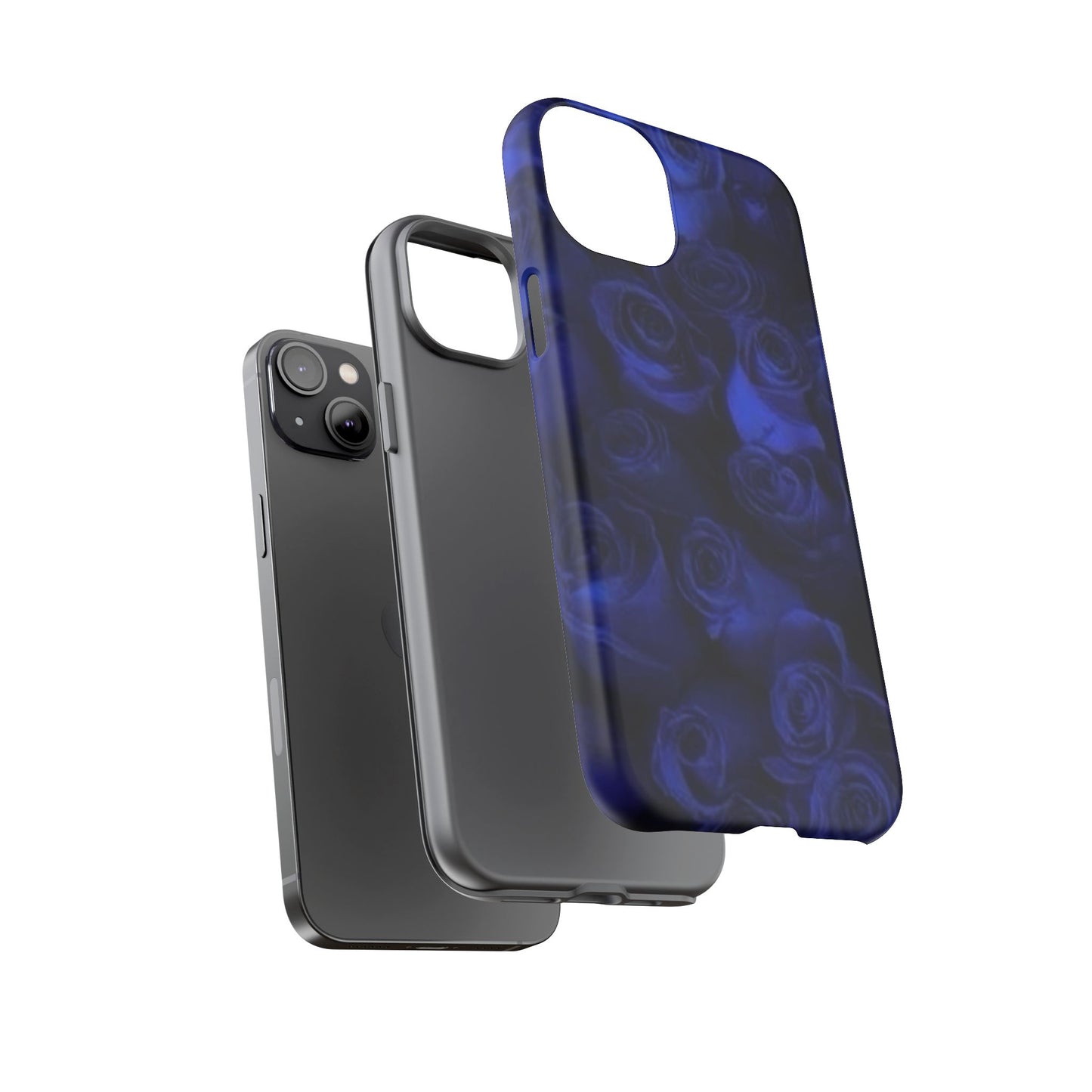 Dark Blue Roses Tough Phone Case