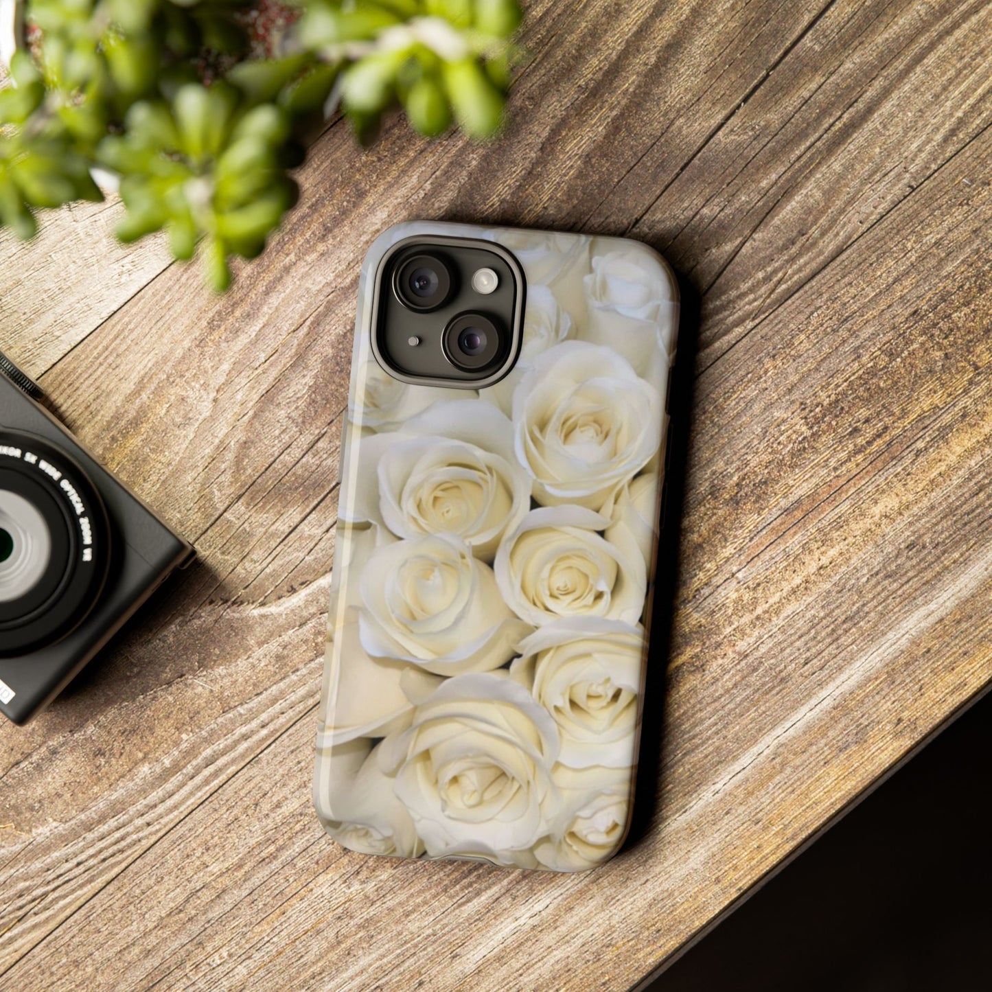 White Roses Tough Phone Case
