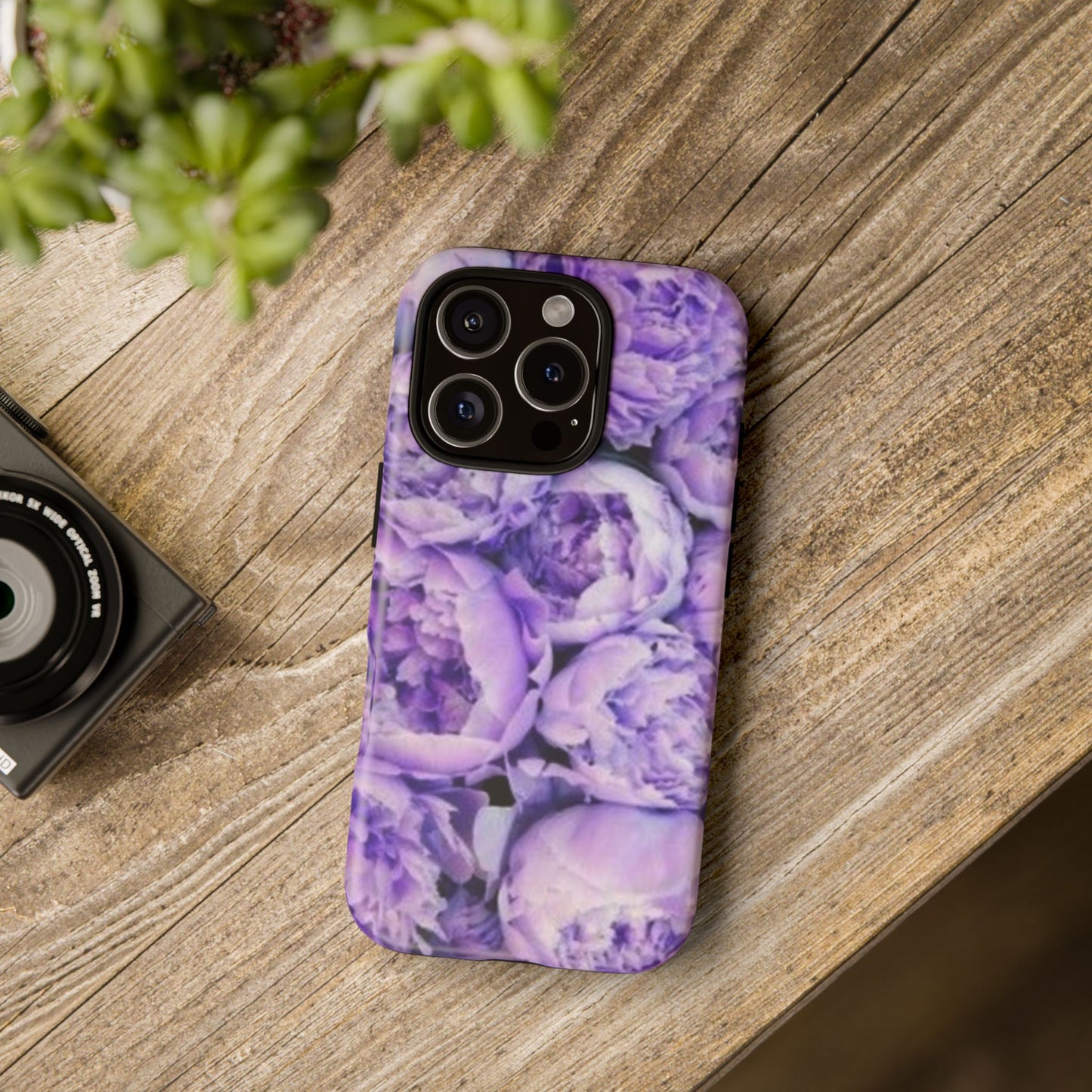 Purple Peony Tough Phone Case