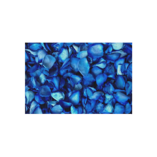 Blue Petals Outdoor Rug