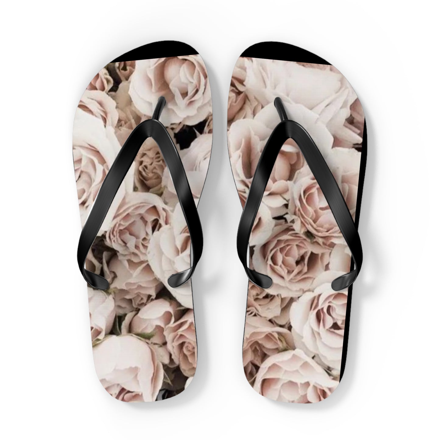 Light Pink Roses Flip Flops