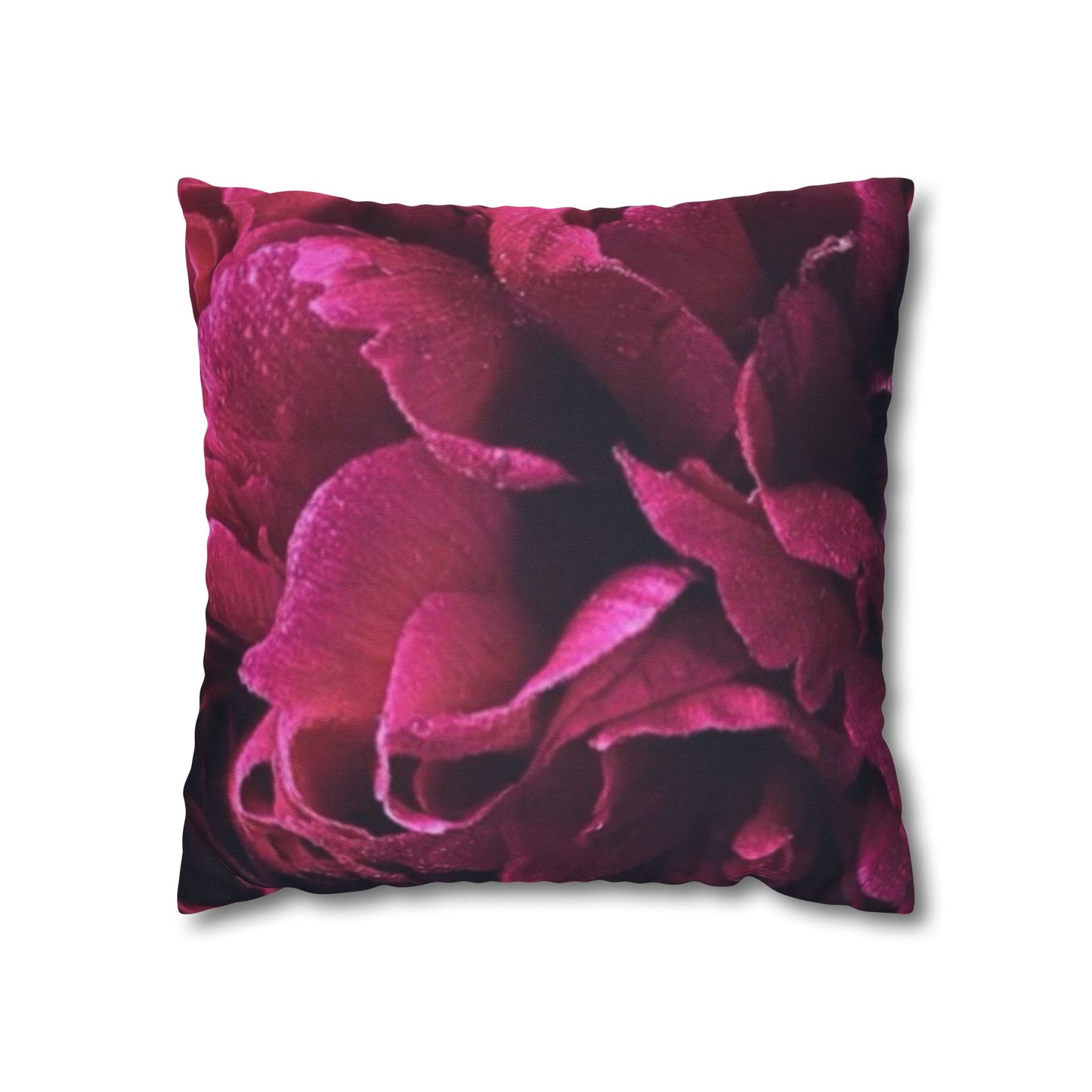 Magenta Floral Square Pillowcase