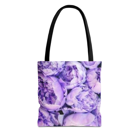 Purple Peony Floral Tote Bag for Women – Soft & Stylish
