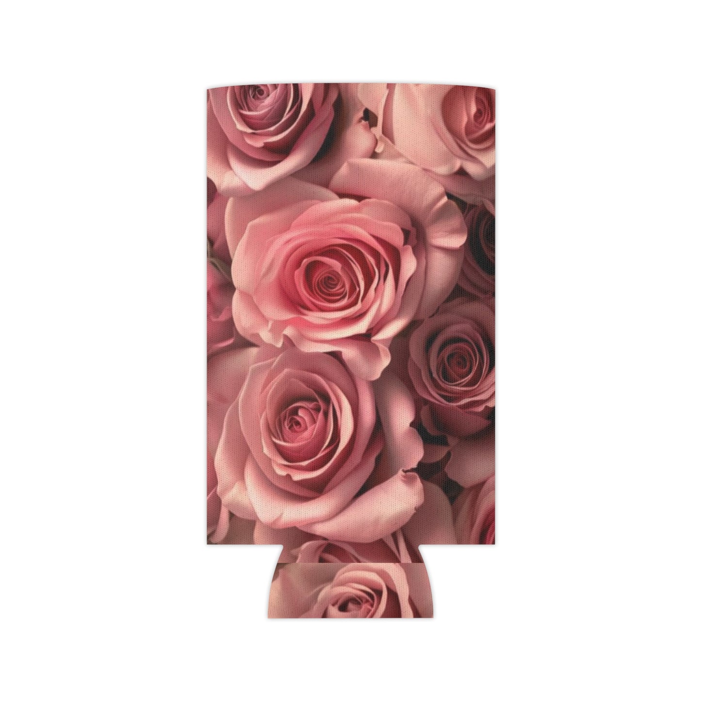 Pink Roses Can Cooler