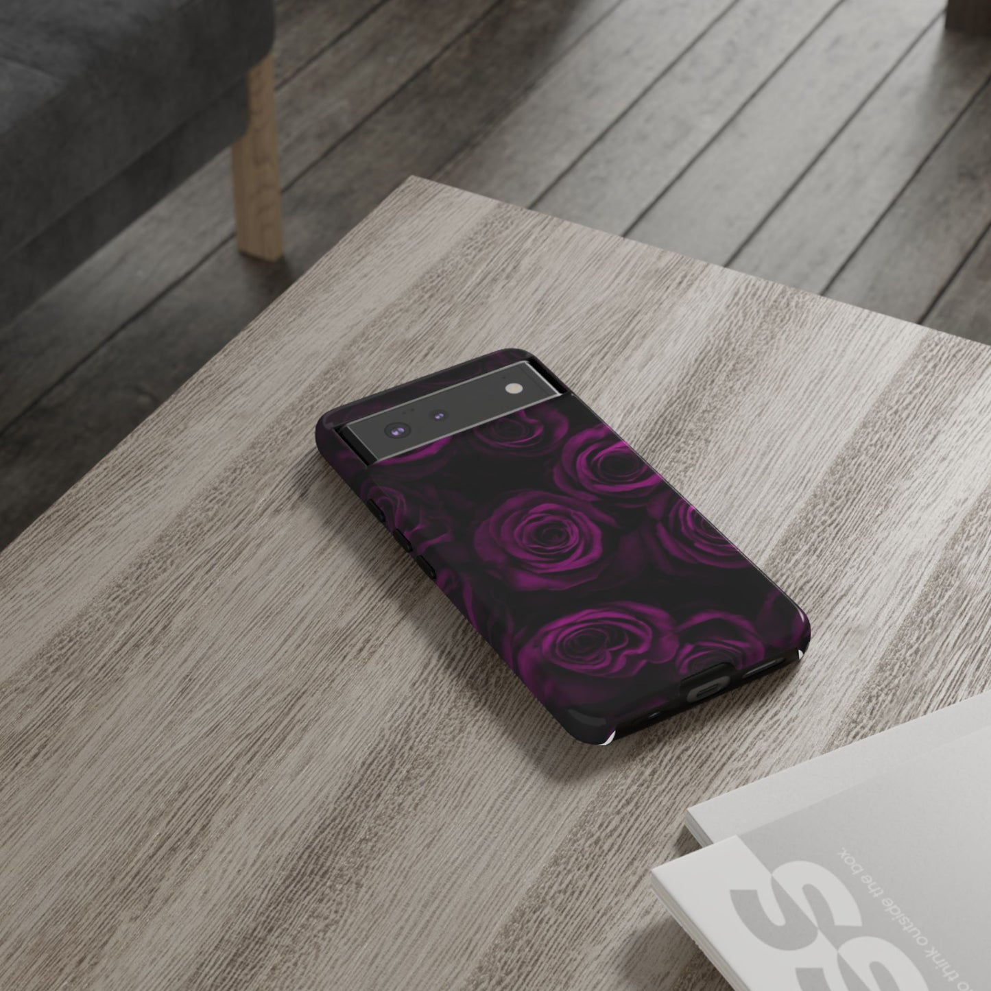 Dark Purple Roses Phone Tough Case