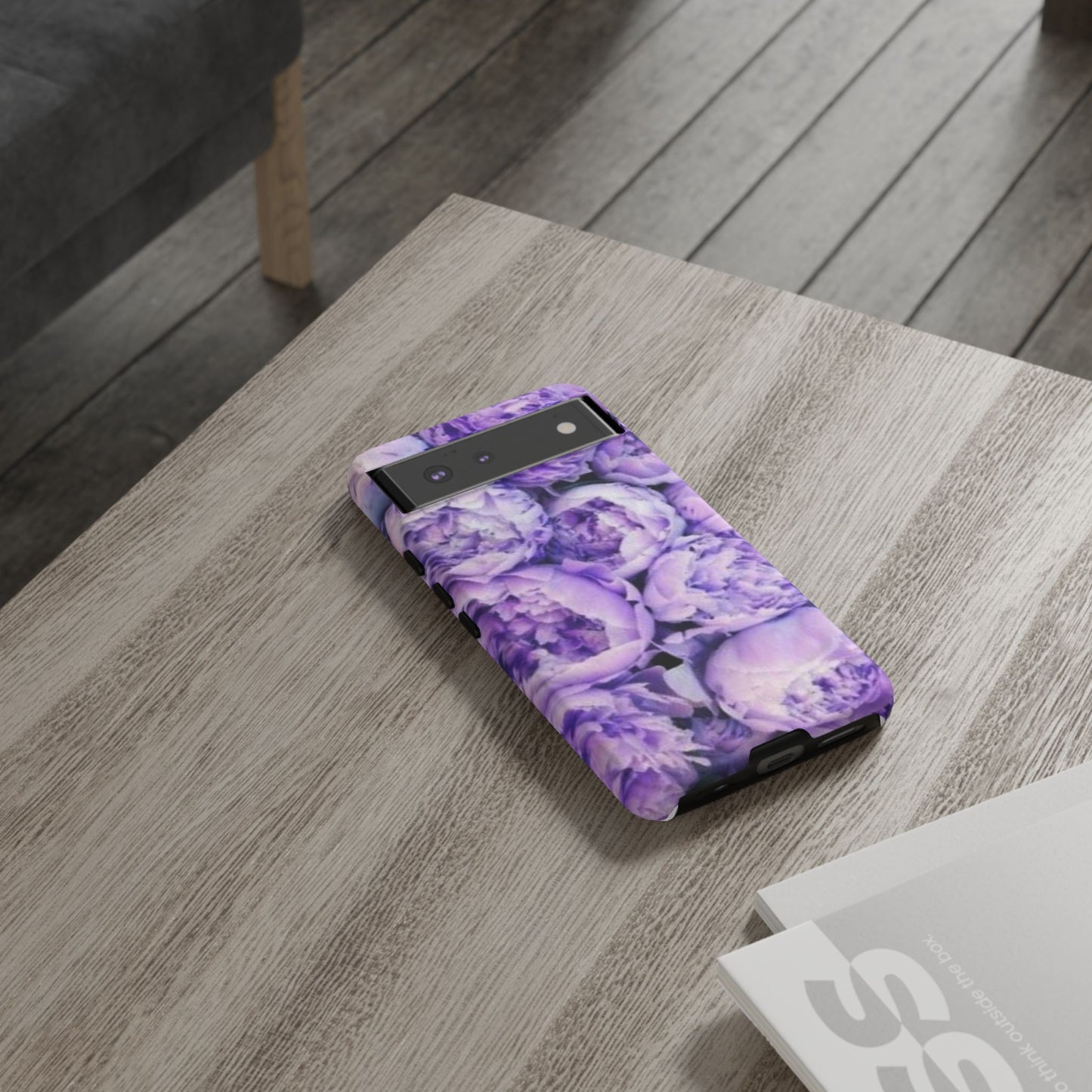 Purple Peony Tough Phone Case
