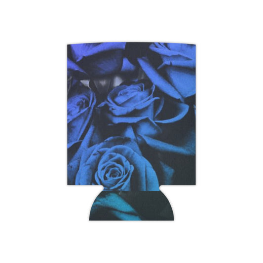 Blue Roses Can Cooler