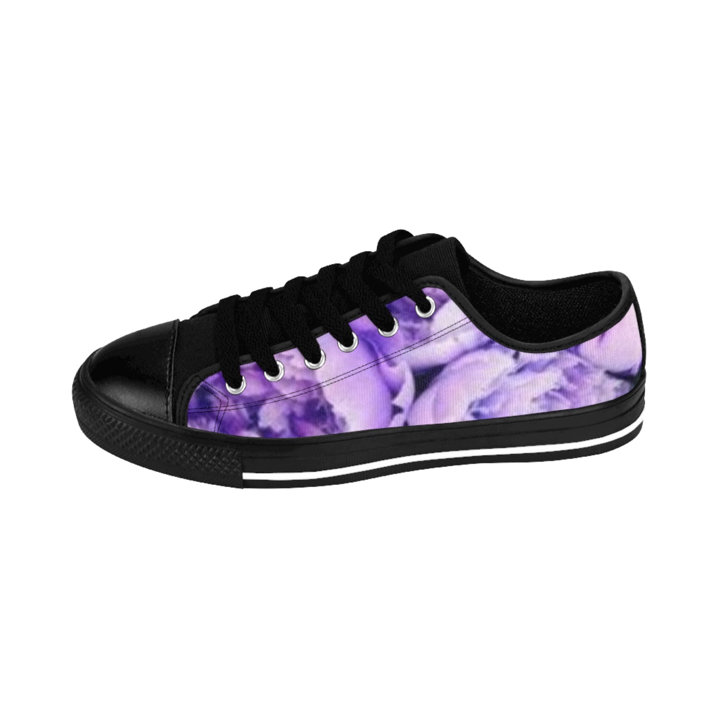 Purple Peony Comfortable Floral Sneakers – Fresh & Feminine