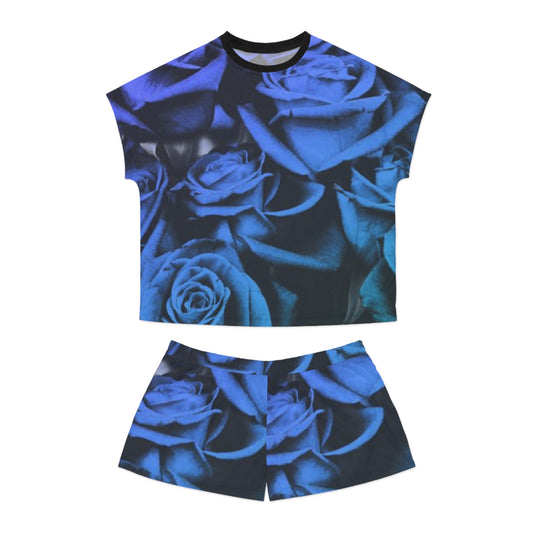 Blue Roses Pajama Set