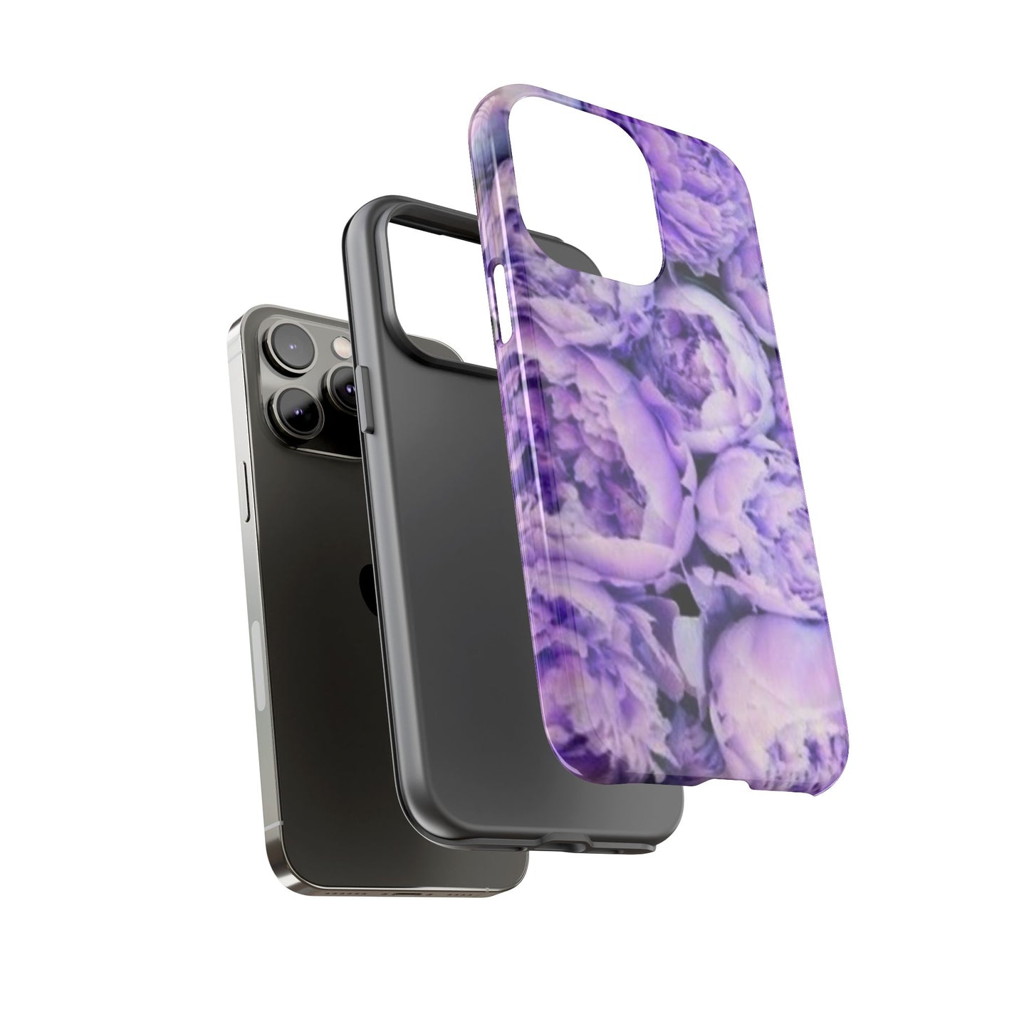 Purple Peony Tough Phone Case