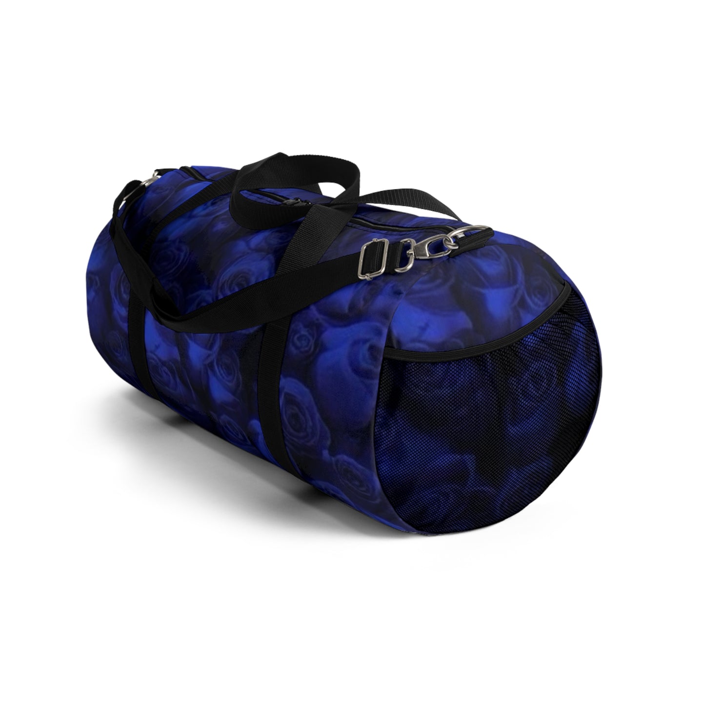 Dark Blue Roses Duffel Bag