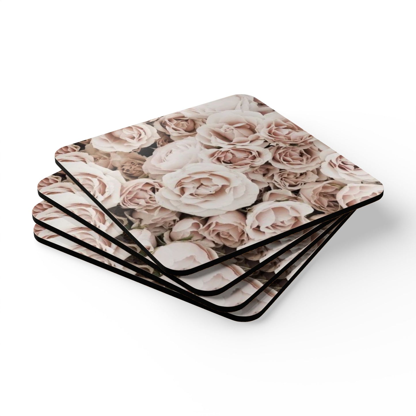 Light Pink Roses Coaster Set