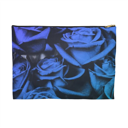 Blue Roses Accessory Pouch