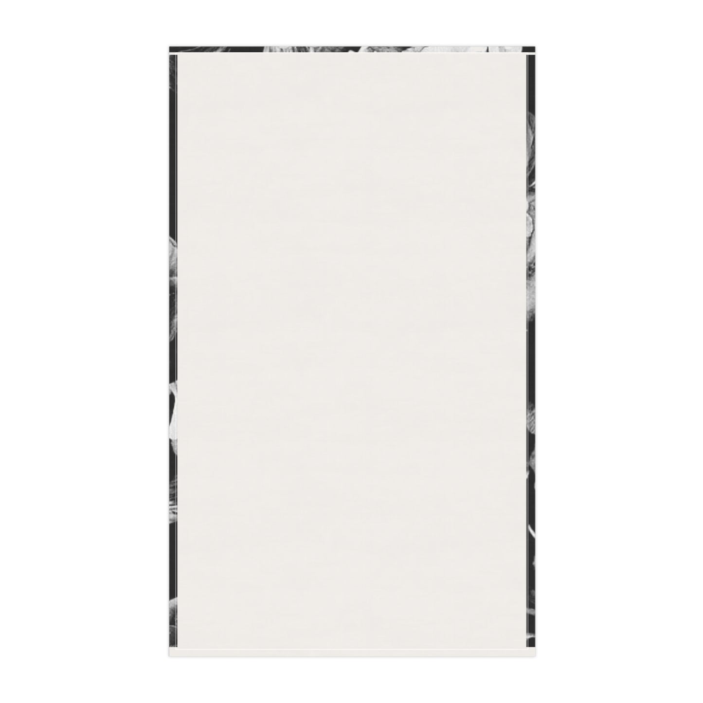 Black and White Floral Design Tea Towels