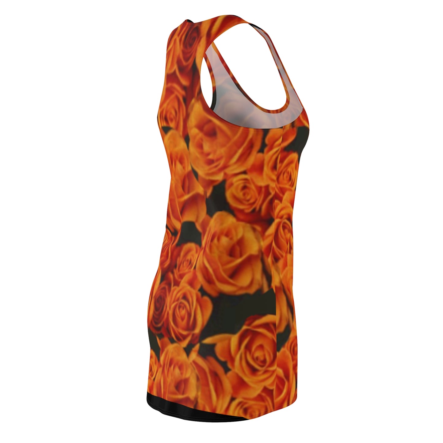Orange Roses Racerback Dress