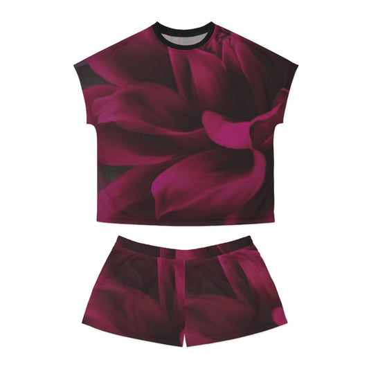 Magenta Dahlia Pajama Set