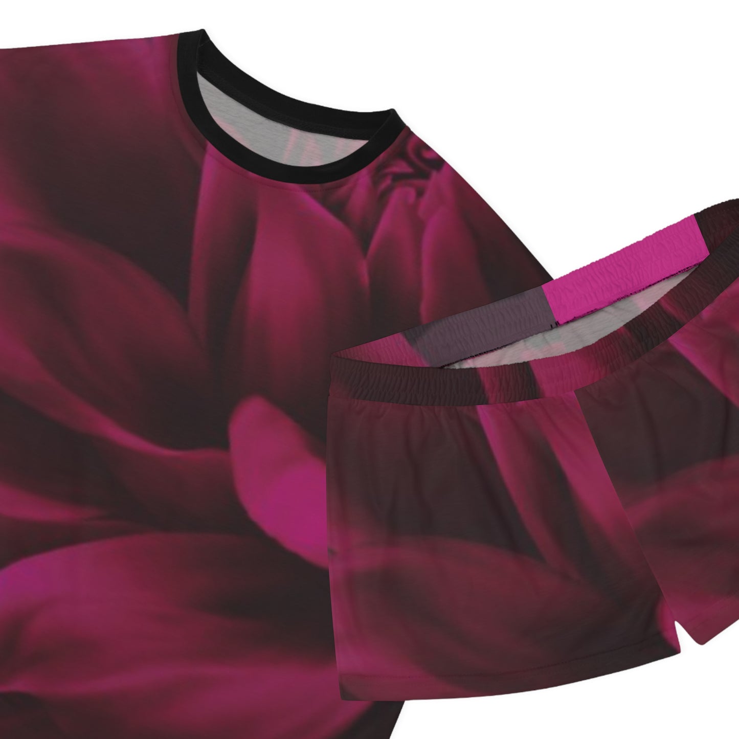 Magenta Dahlia Pajama Set