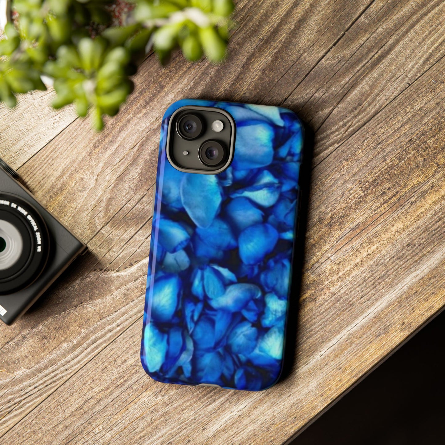 Blue Petals Tough Phone Case