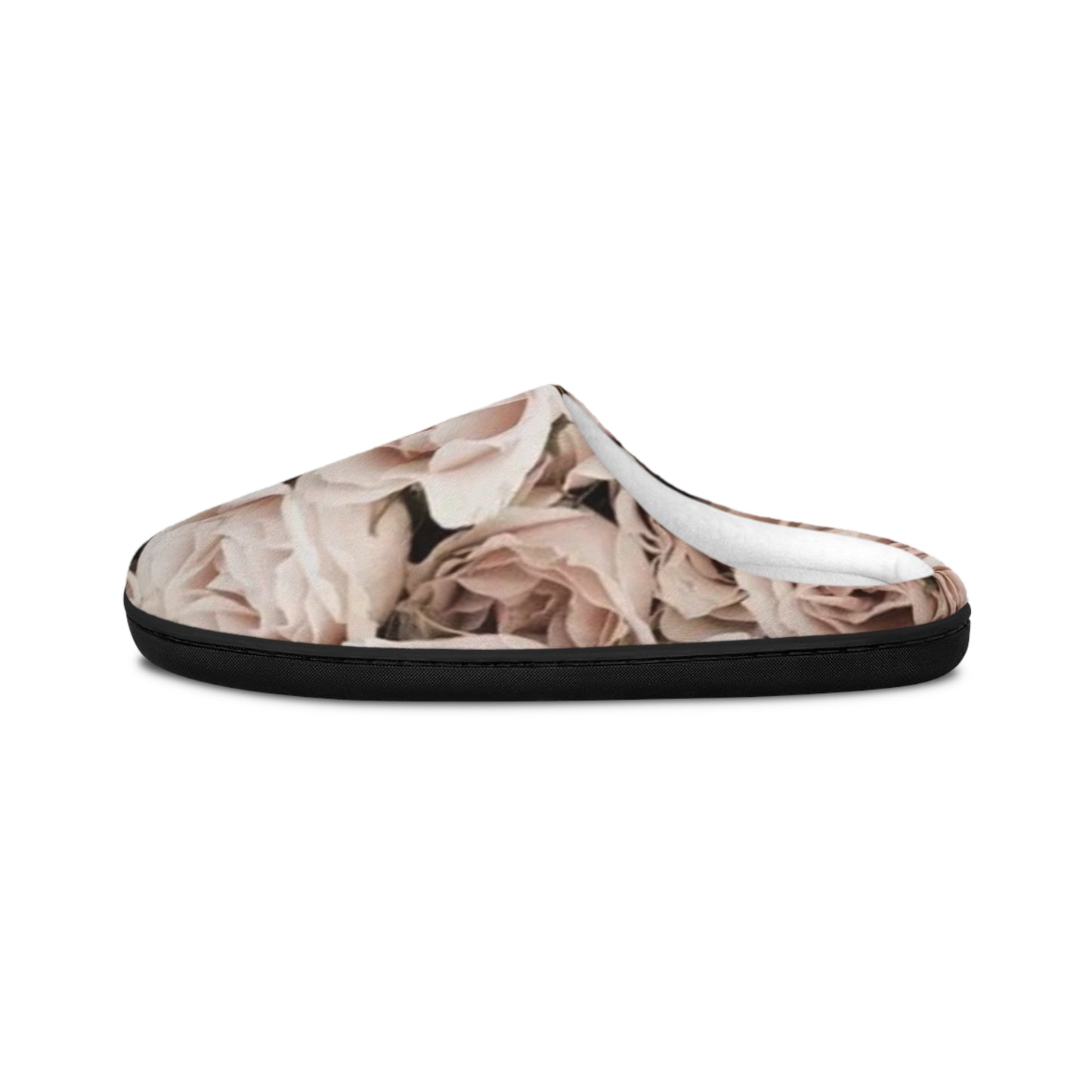 Light Pink Soft Floral Slippers – Feminine & Fluffy