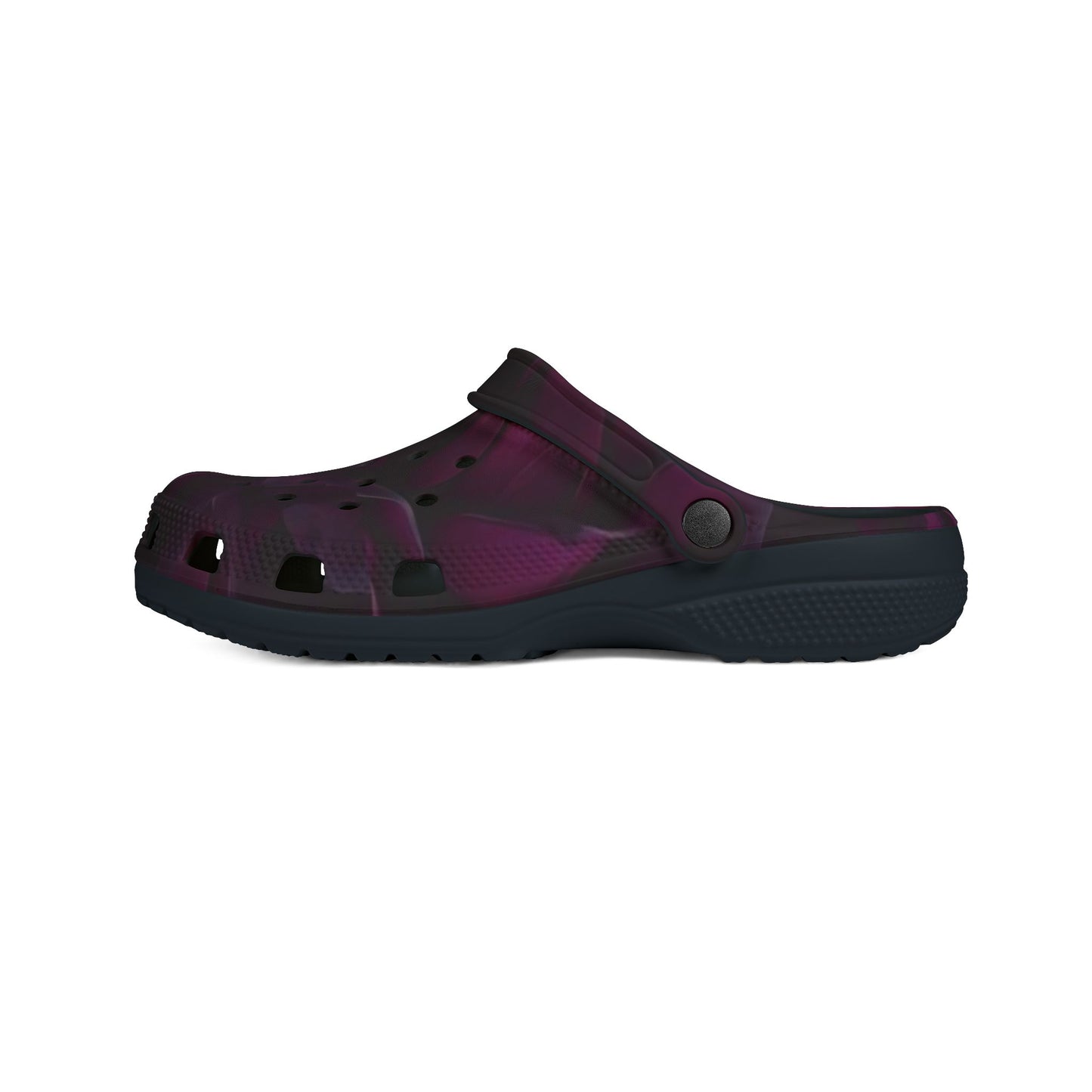 Dark Purple Floral Foam Shoes