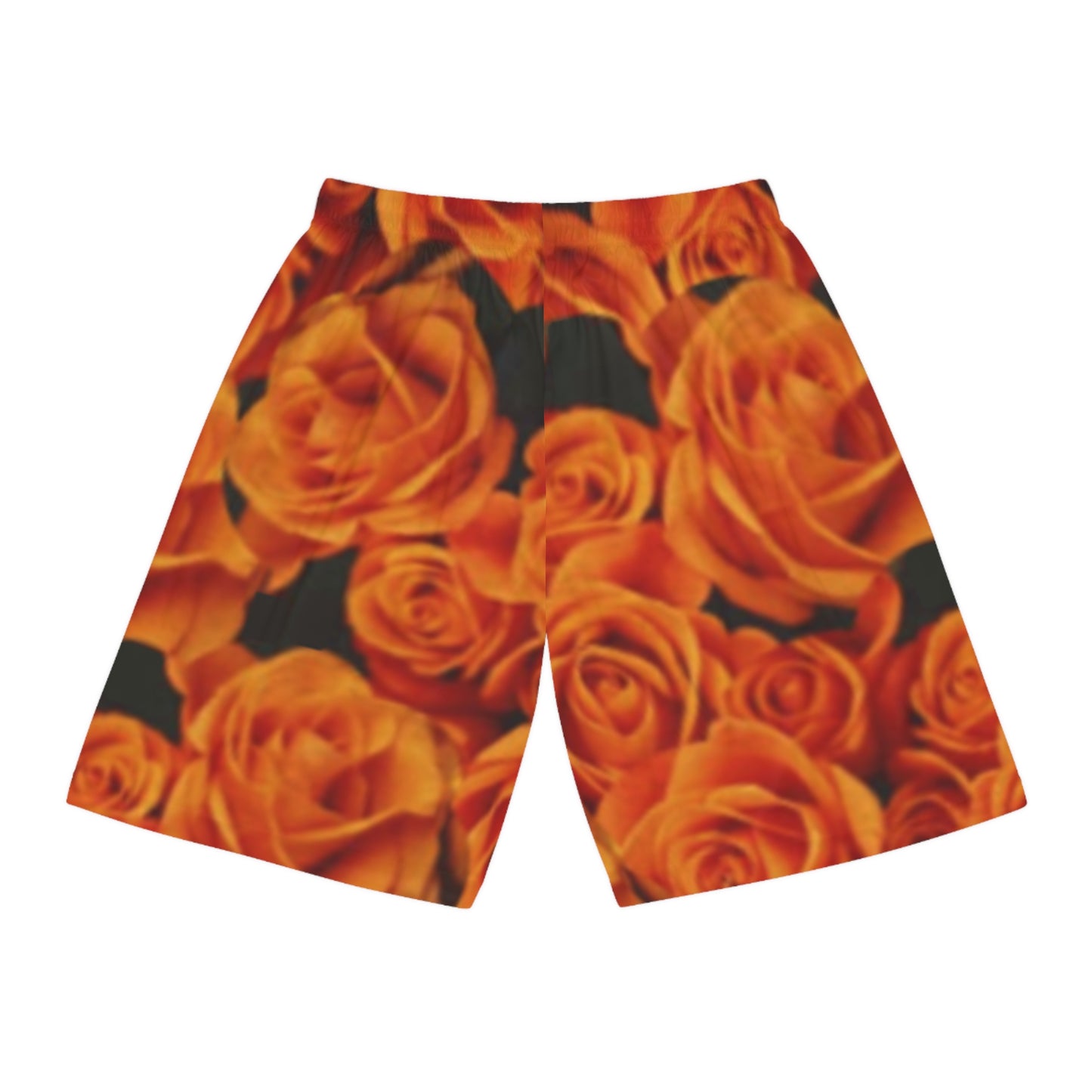 Orange Roses Basketball Shorts