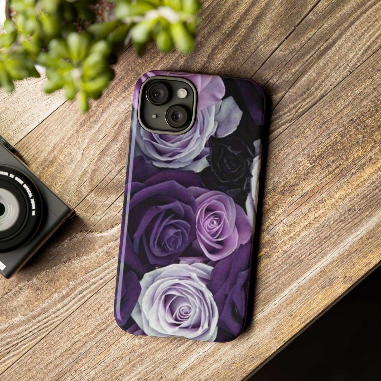 Purple Roses Tough Phone Case
