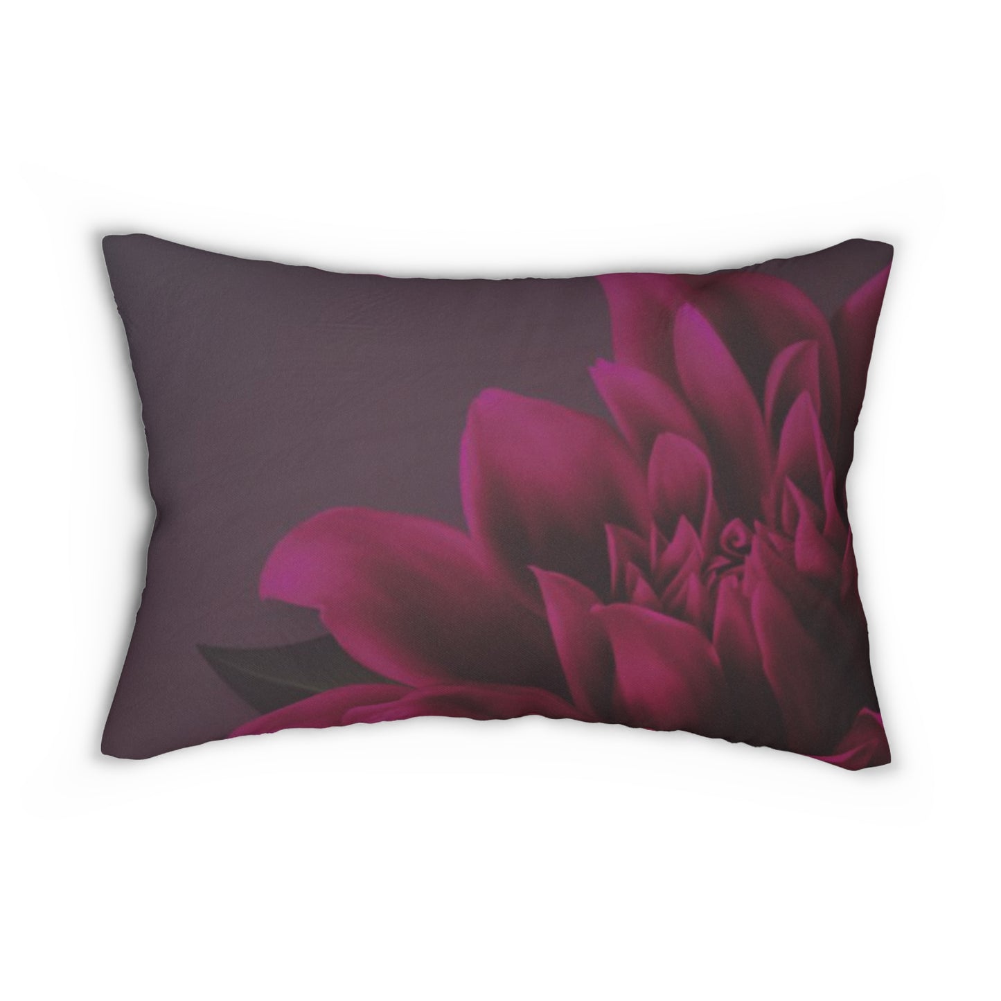 Magenta Dahlia Lumbar Pillow