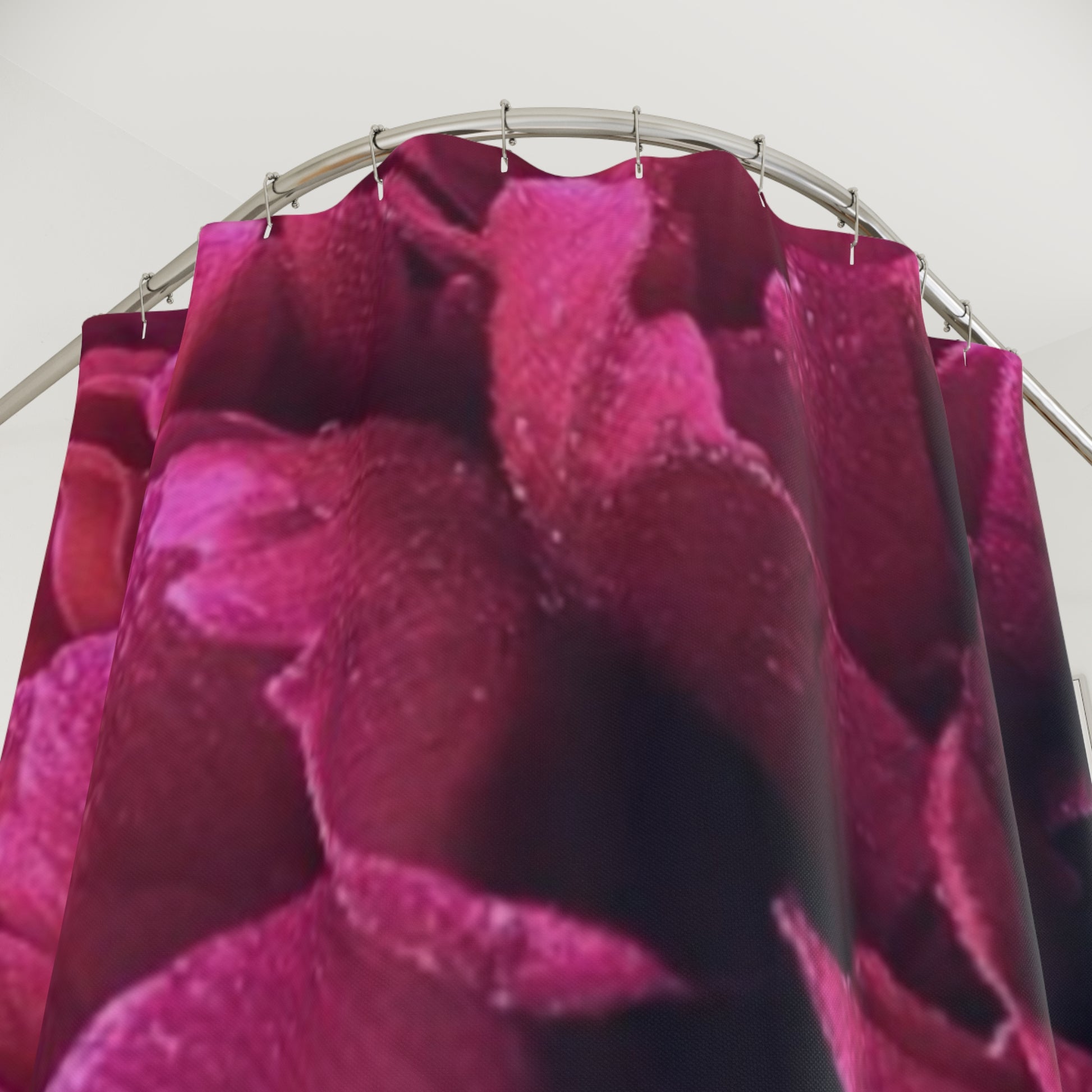 Magenta Floral Shower Curtain – Bright & Bold Bathroom Decor