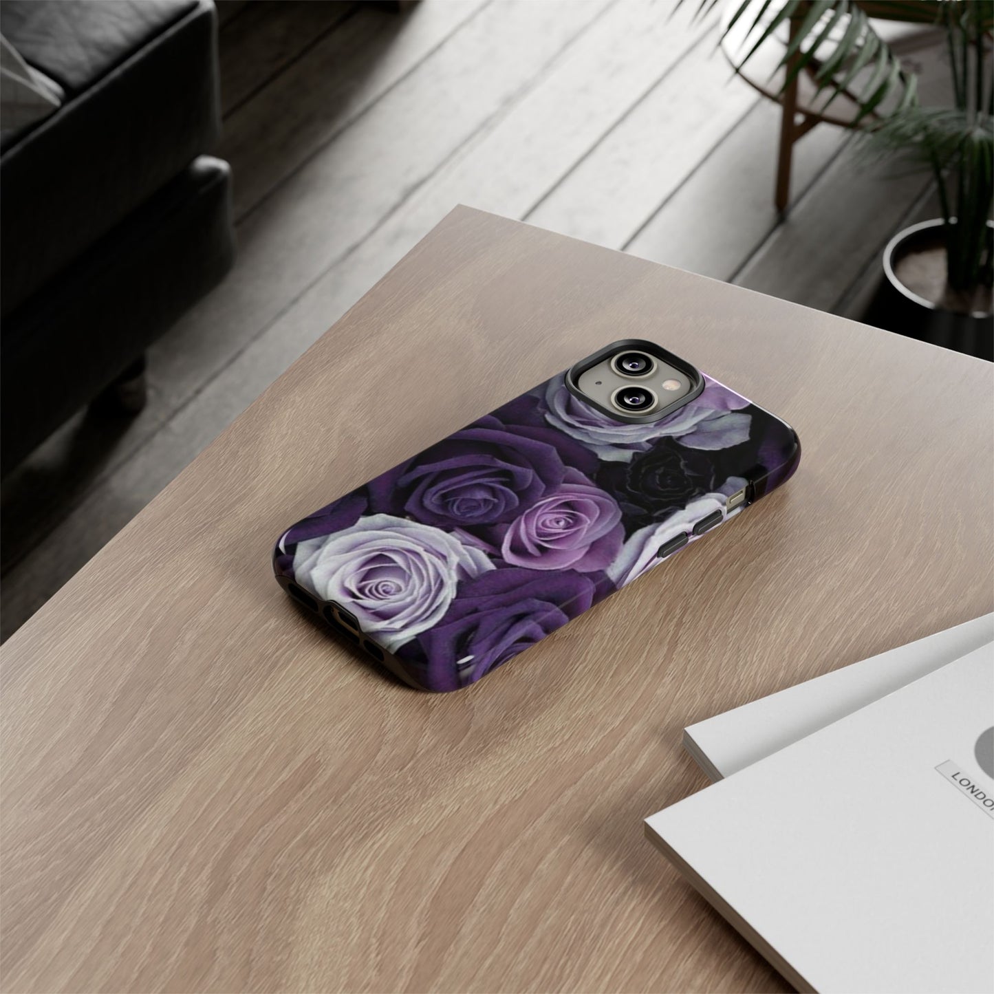 Purple Roses Tough Phone Case