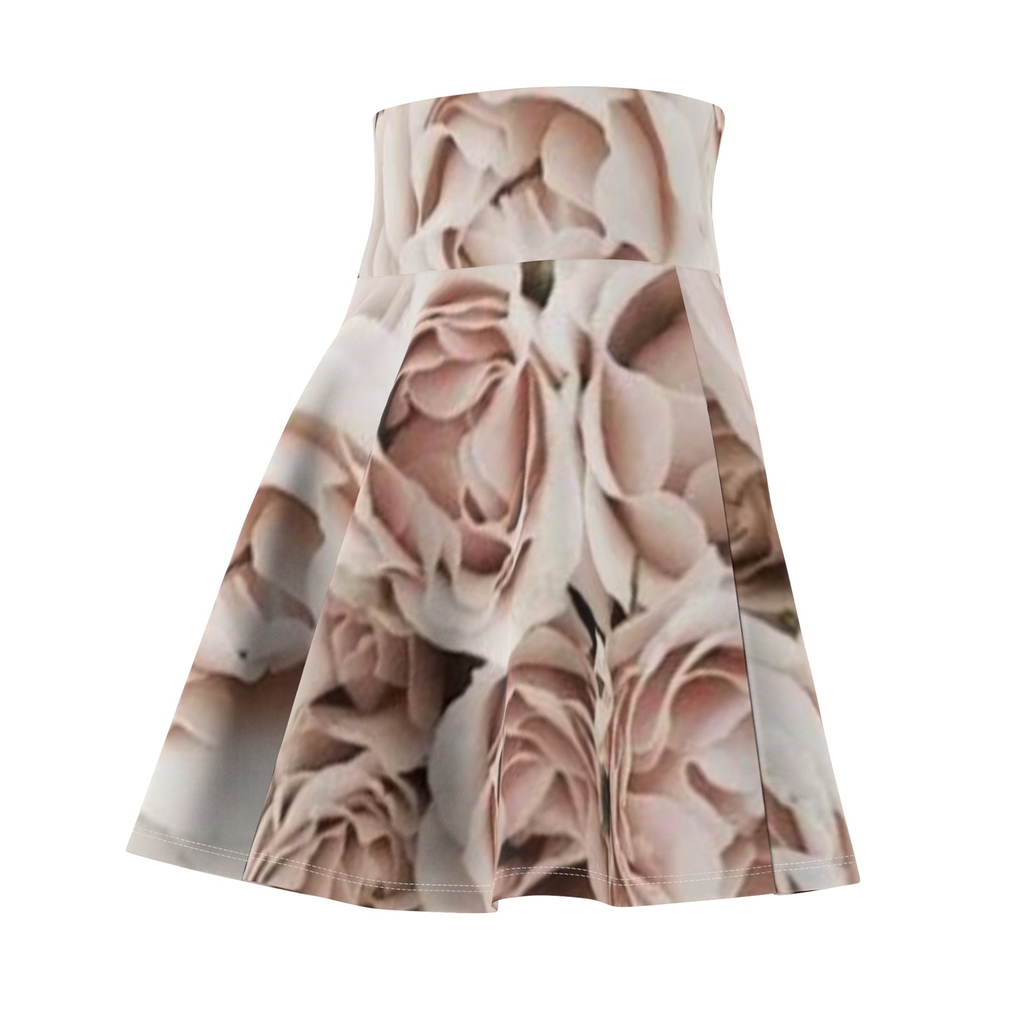 Light Pink Roses Skater Skirt