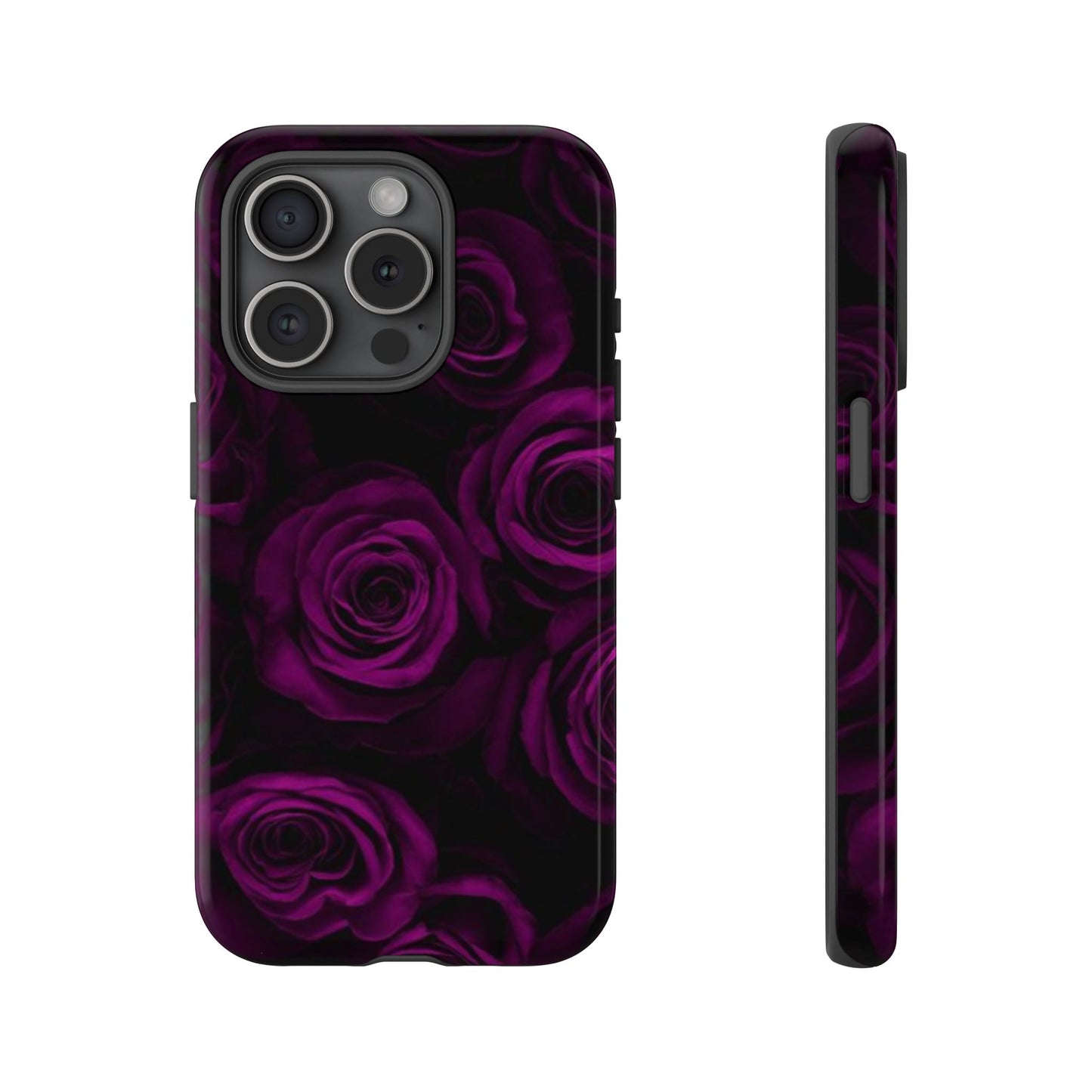 Dark Purple Roses Phone Tough Case