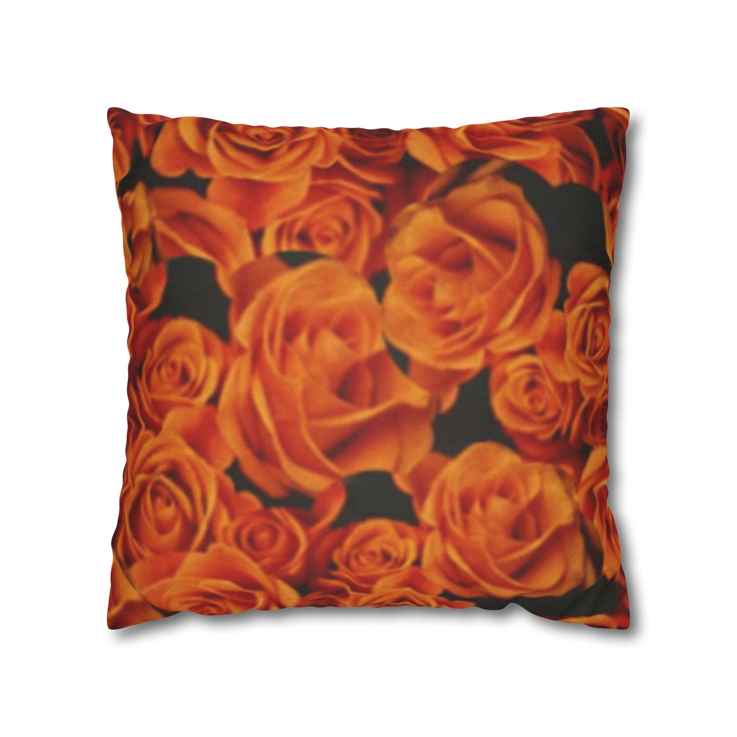 Orange Roses Square Pillowcase