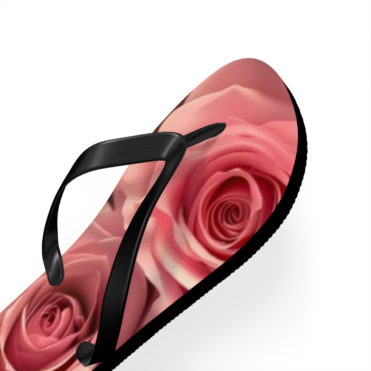 Pink Roses Flip Flops