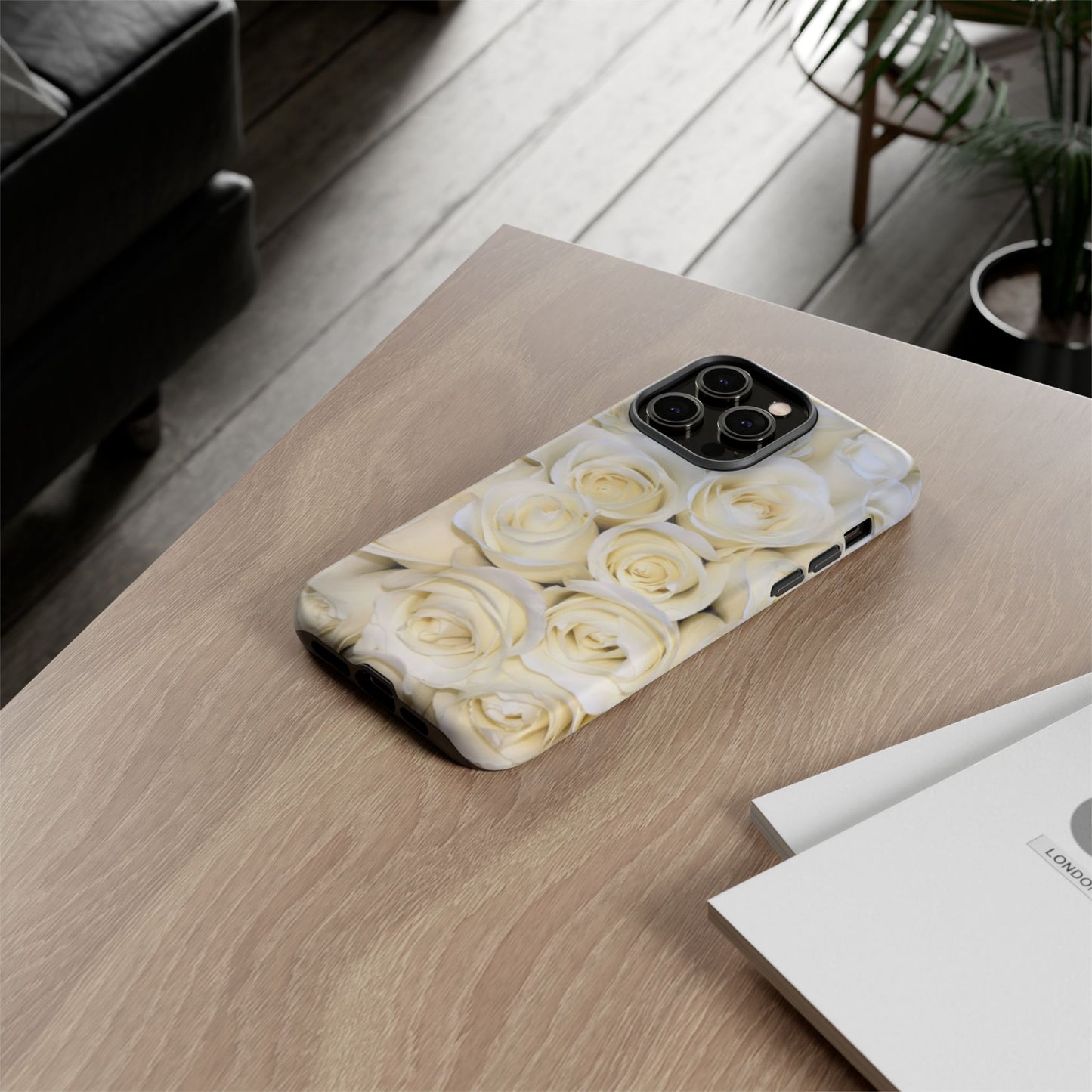 White Roses Tough Phone Case