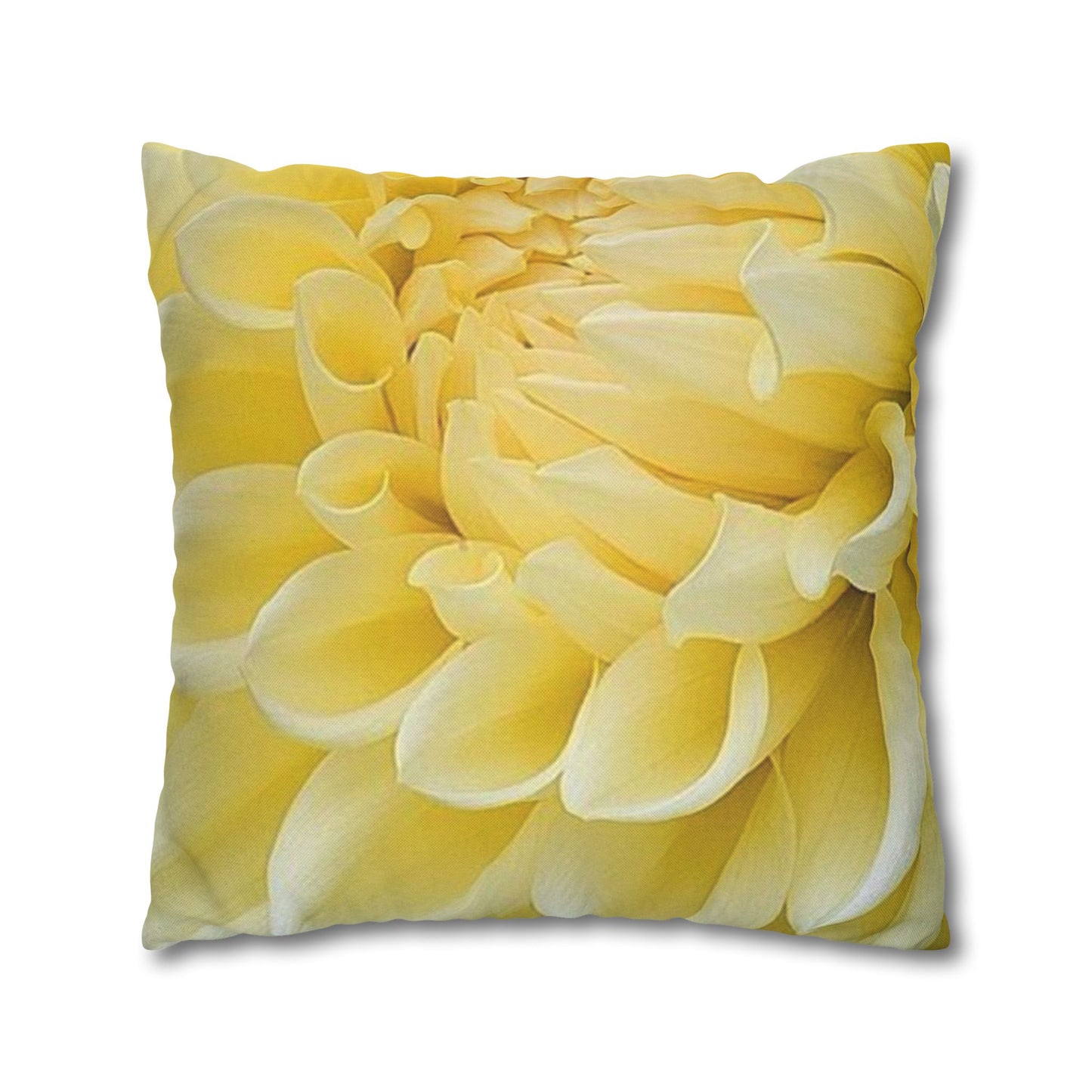 Yellow Dahlia Square Pillowcase