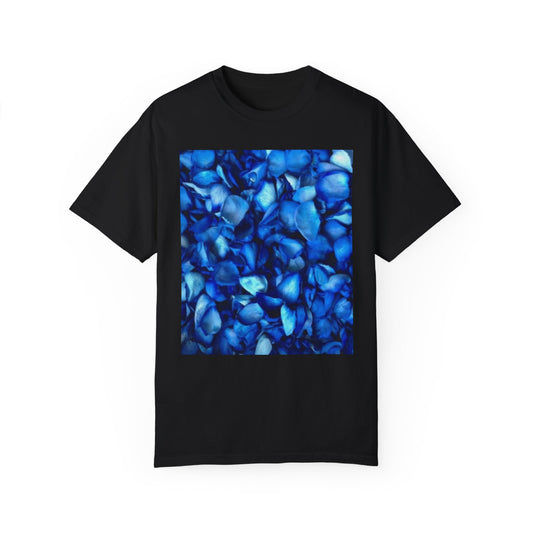 Blue Petals T-Shirt – Comfort Colors® 1717, Garment-Dyed Cotton