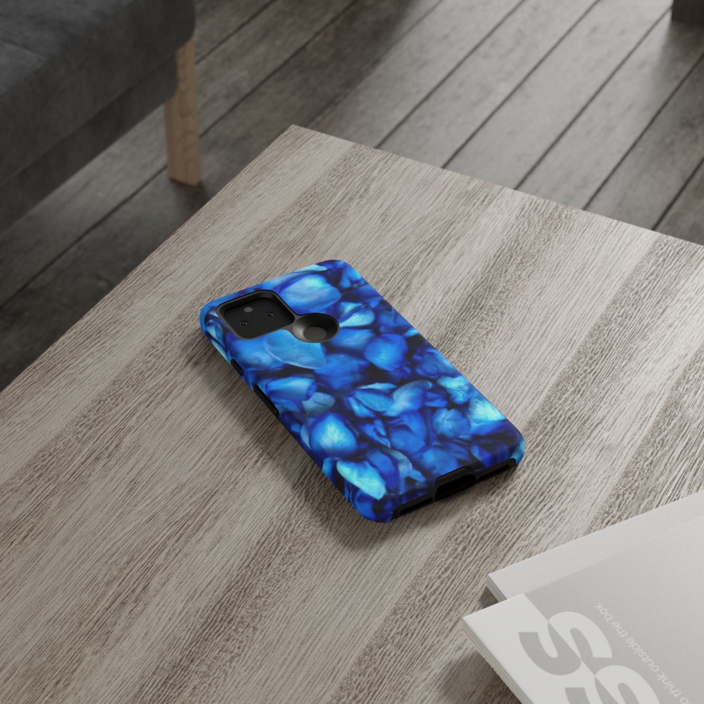 Blue Petals Tough Phone Case