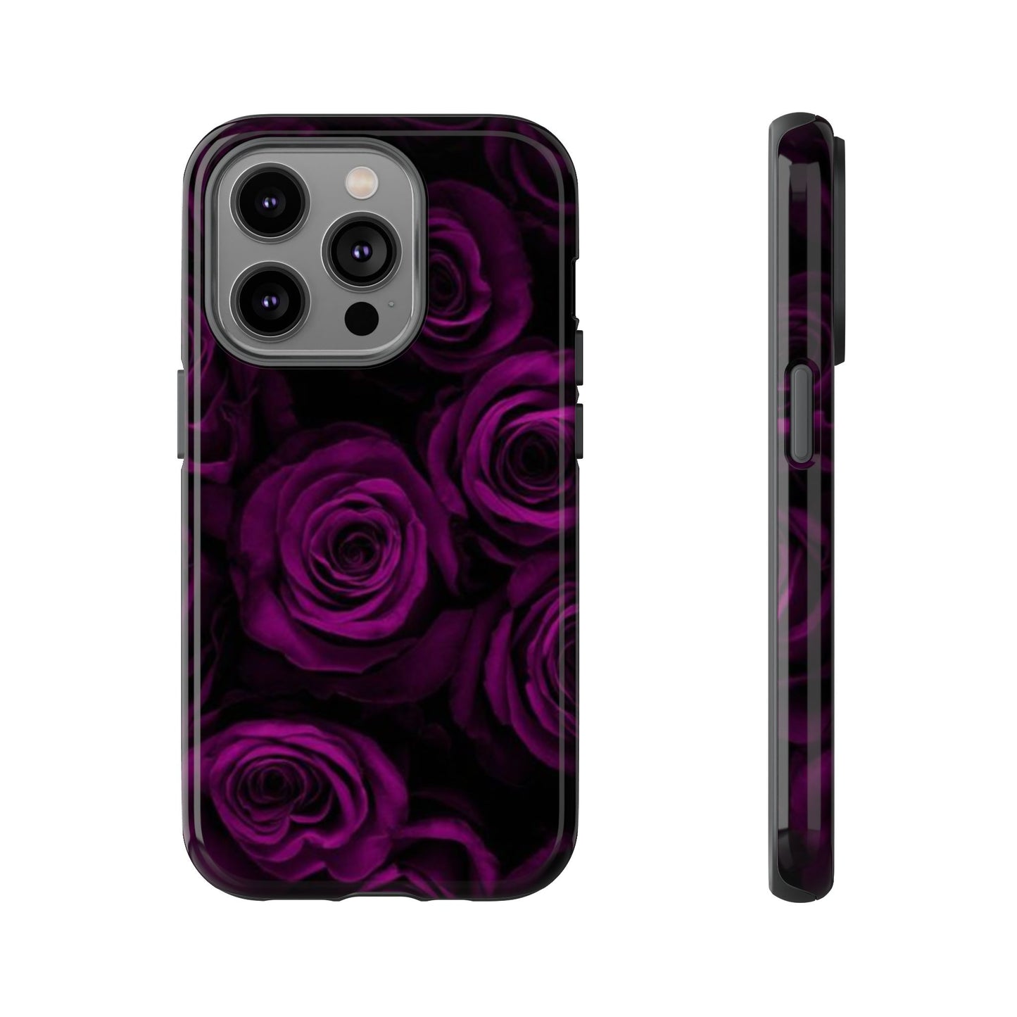 Dark Purple Roses Phone Tough Case