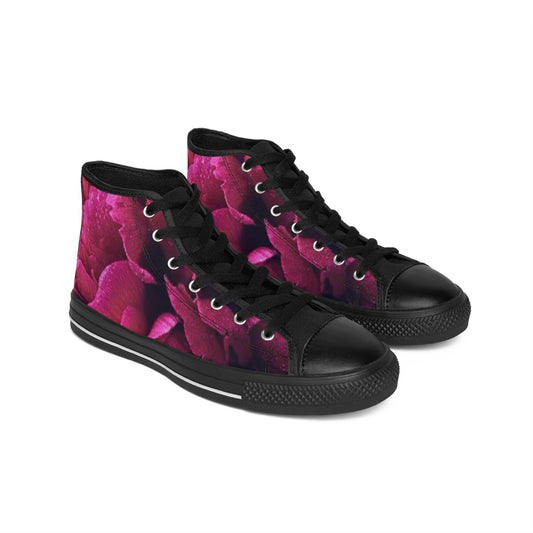 Magenta Floral High Top Sneakers