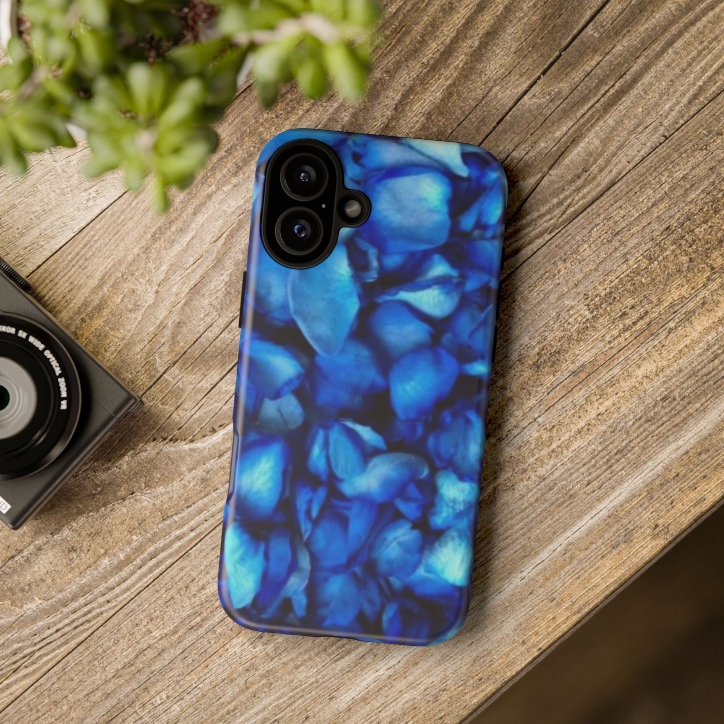 Blue Petals Tough Phone Case