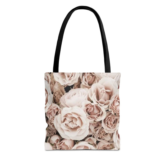 Light Pink Roses Floral Tote Bag for Women – Soft & Feminine